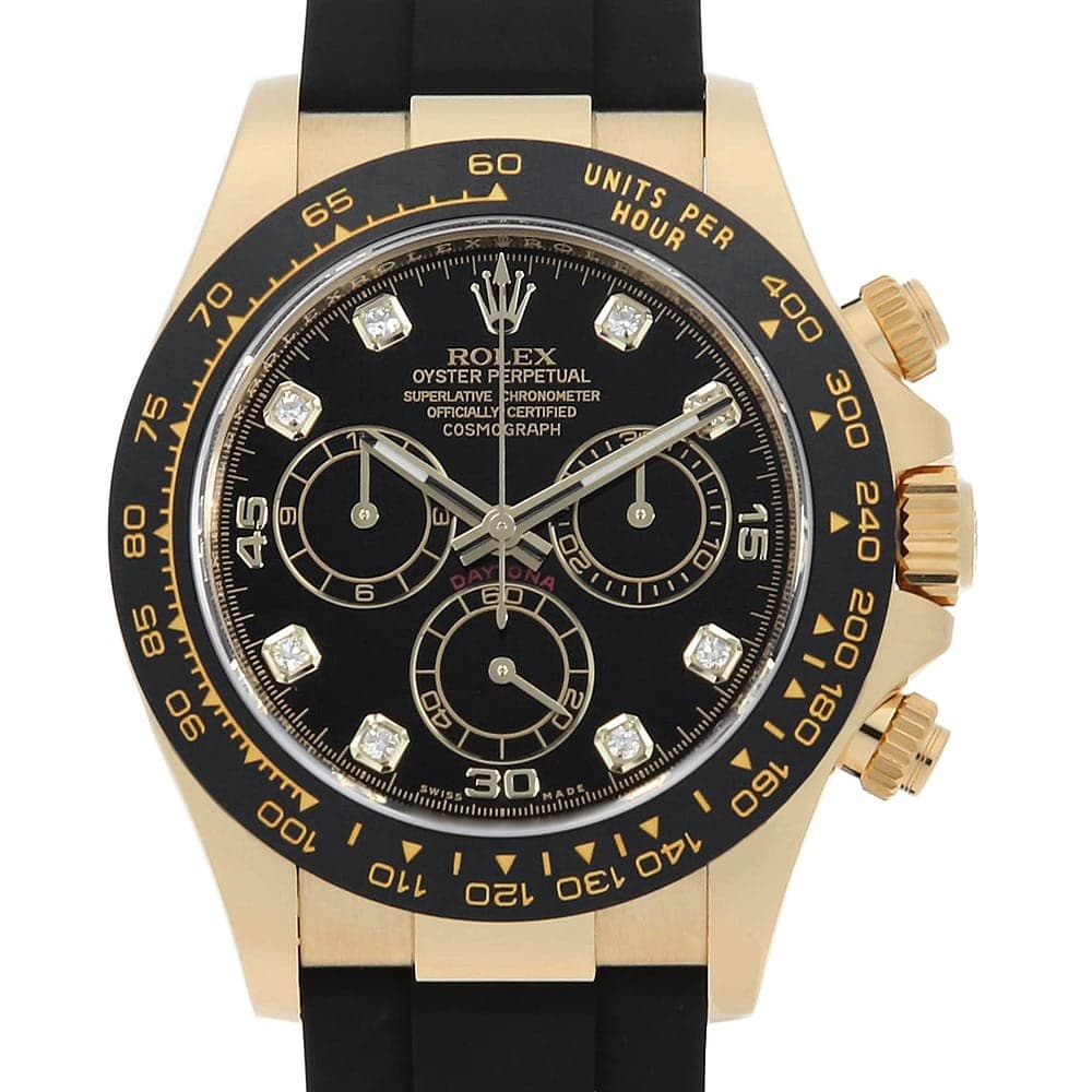 ROLEX Cosmograph Daytona 8P diamond 116518LNG black Random Number second han...