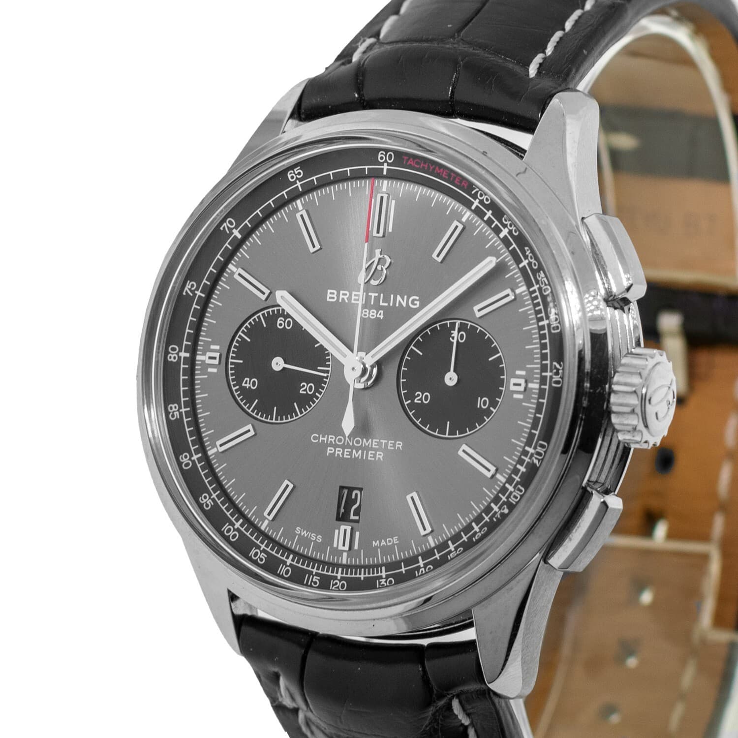 Breitling Premier B01 Chronograph 42mm Stainless Steel Gray Index Dial AB011822