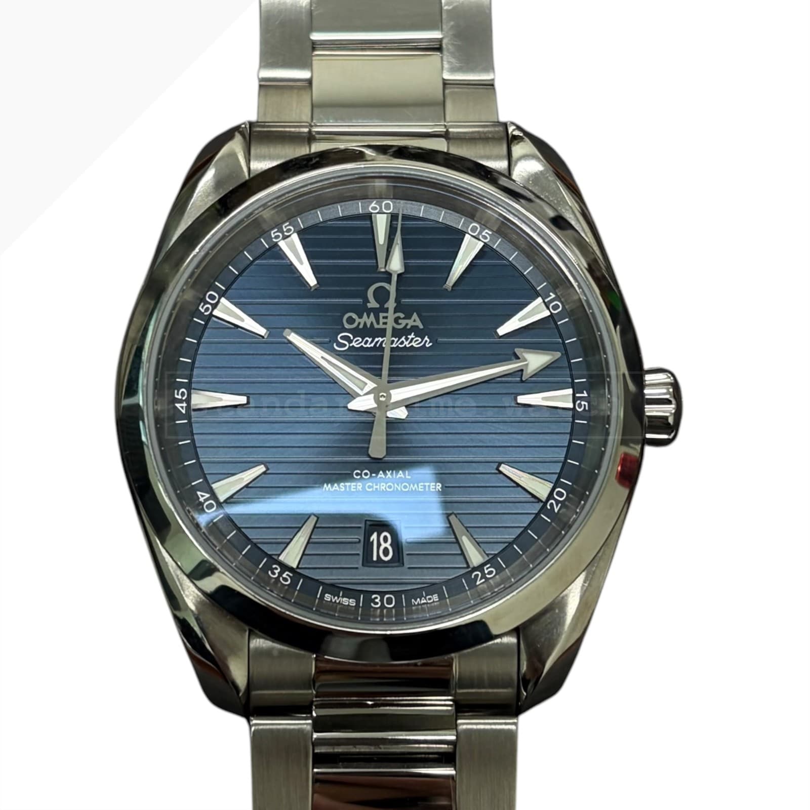 Omega  Seamaster Aqua Terra Master Chronometer Full Set Blue Dial 38 MM 220.10.3