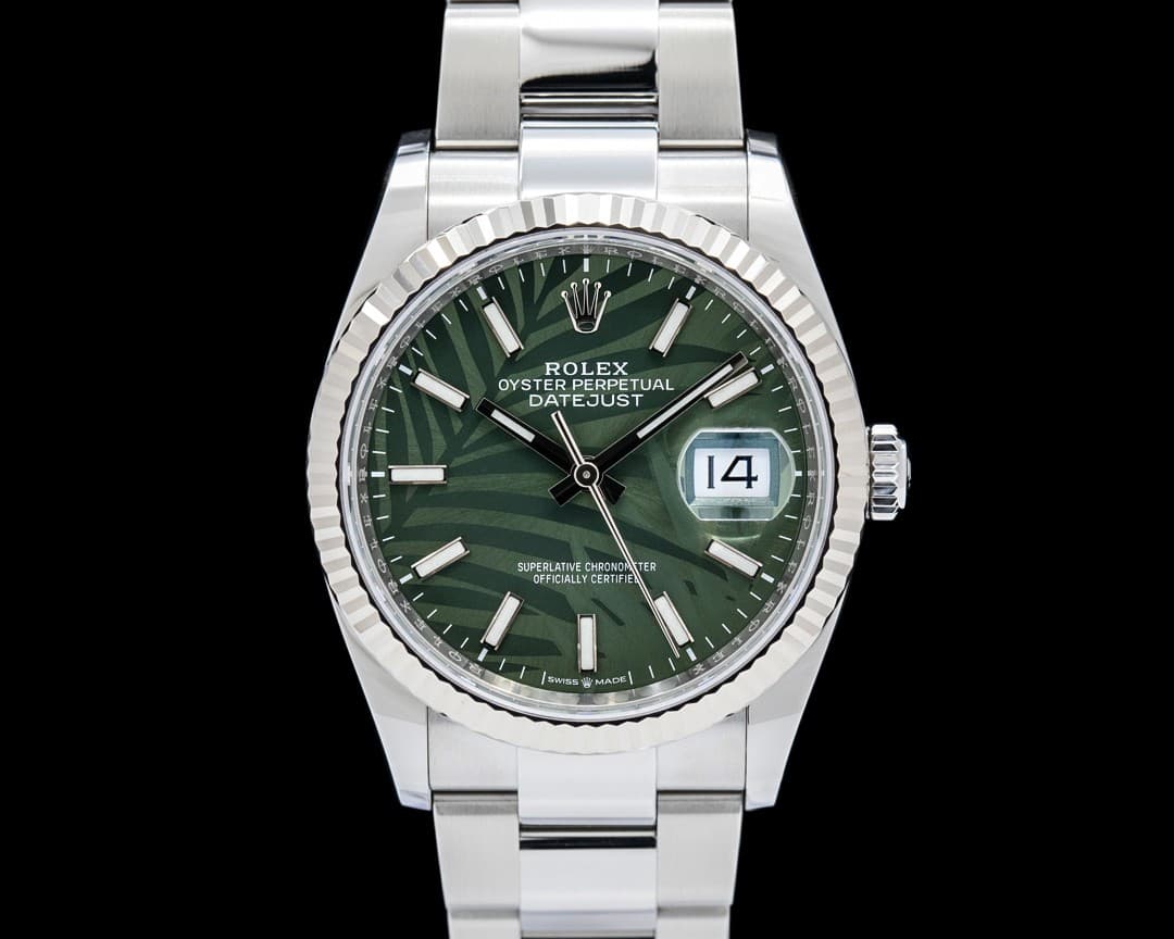 Rolex 126234 Datejust 36 SS Palm Dial