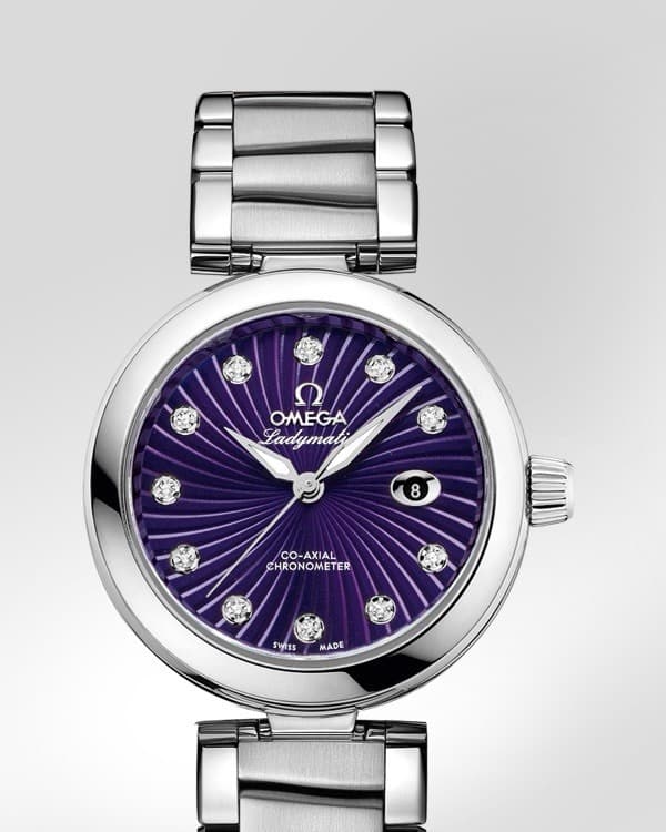 OMEGA De Ville Ladymatic 425.30.34.20.56.001 Co-Axial Automatic Ladies Purple 