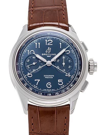 Breitling Premier B15 Duograph 42 AB1510171C1P1 Blue New