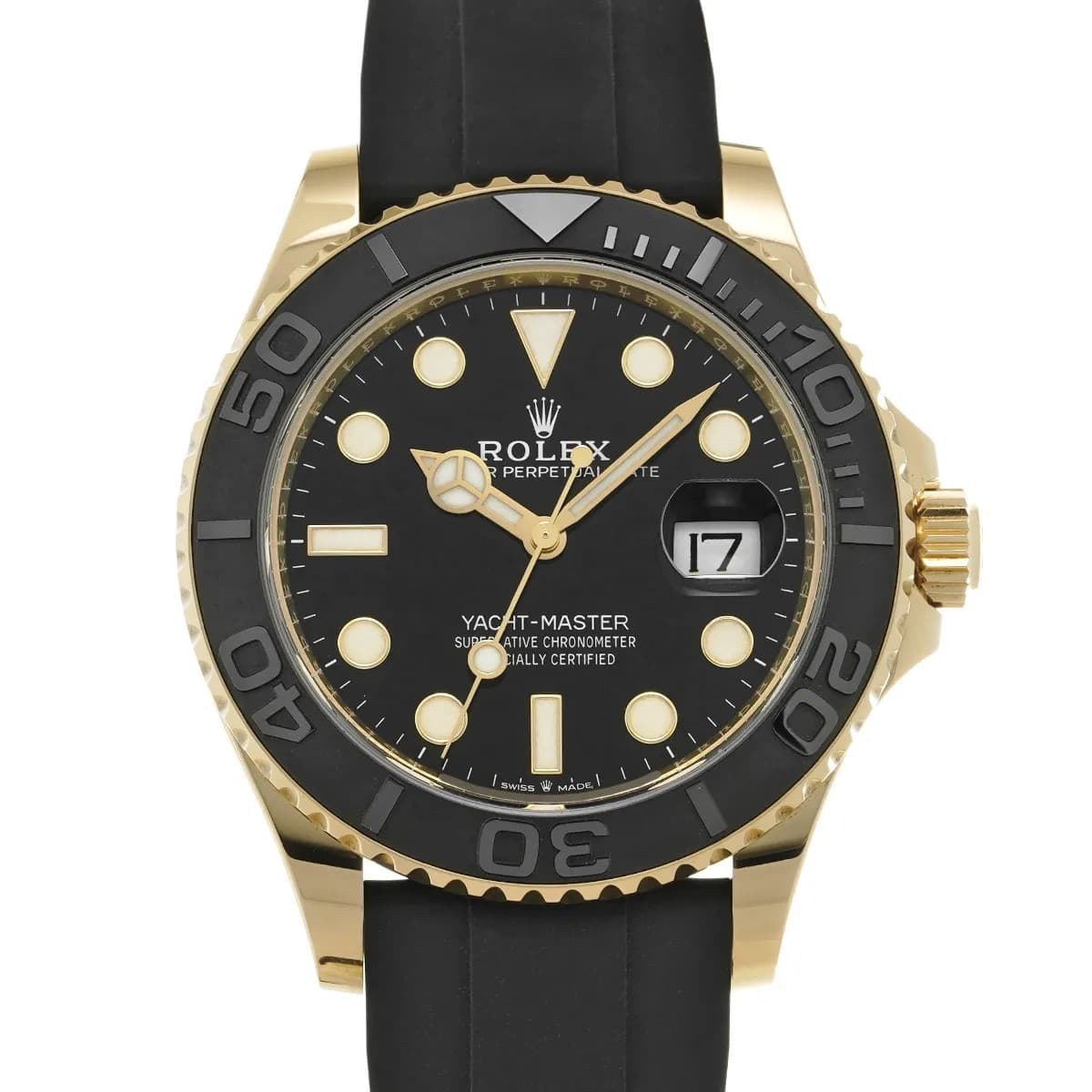 Rolex Yacht-Master 42 226658 42mm Yellow Gold Black Wristwatch #WW10767
