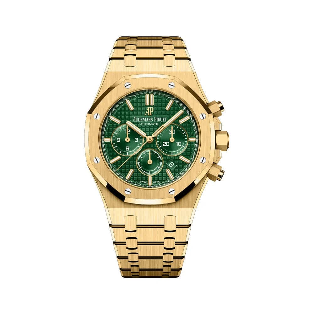 Audemars Piguet Royal Oak 26331BA.OO.1220BA.02 Chronograph Yellow Gold Green