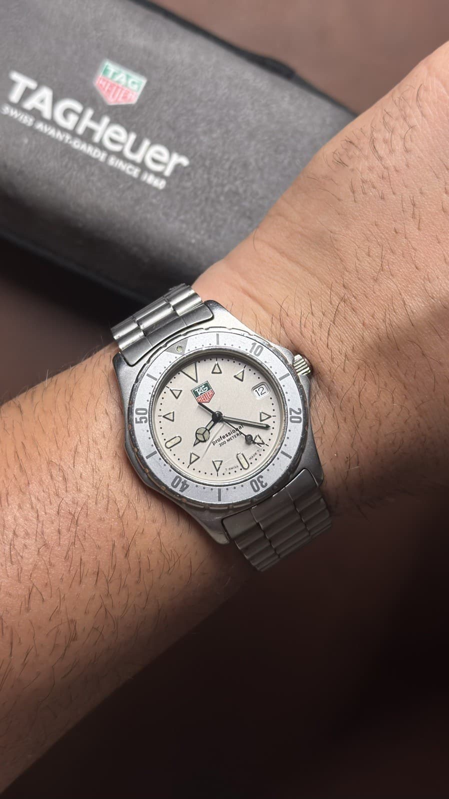 Tag Heuer 2000 Professional 972.006 Grey Dial 38mm Men’s Watch + Tag Case