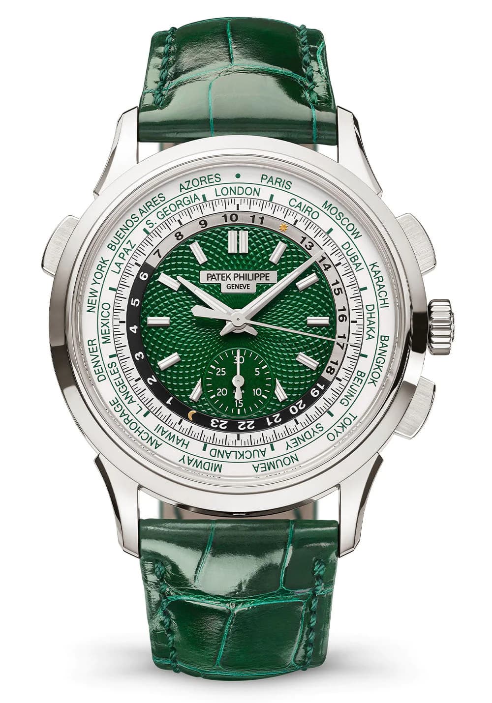 Patek Philippe 5930P-001 World Time Chronograph Flyback Chronograph Platinum