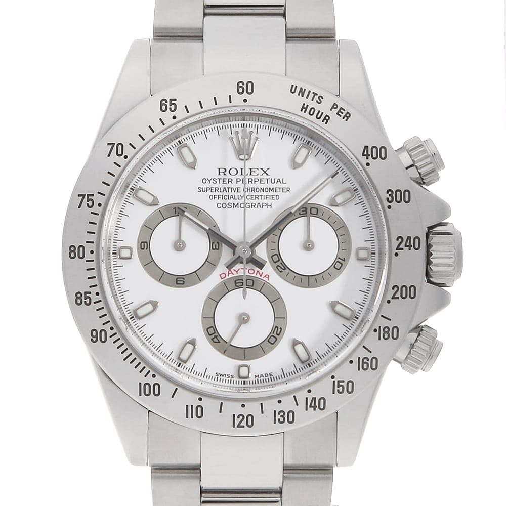 ROLEX Cosmograph Daytona 116520 white F Number second hand mens