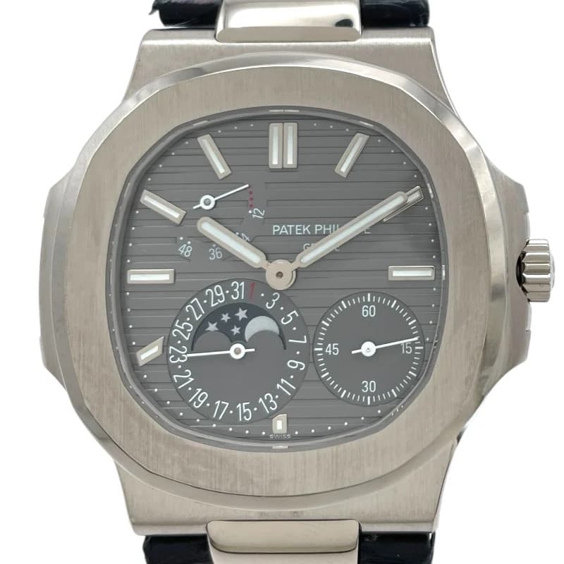 Patek Philippe Nautilus Moon Phase 5712g-001 Gray K18wg Automatic Mens Used