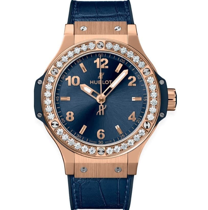 Hublot Big Bang Diamond Bezel 18K Rose Gold 38 Ladies Watch 361.PX.7180.LR.1204