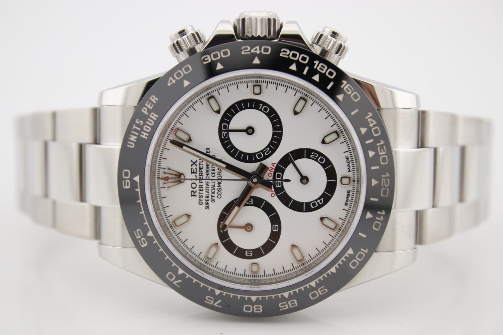 Rolex 2017 Cosmograph Daytona Steel Panda White Dial 40mm Watch 116500LN