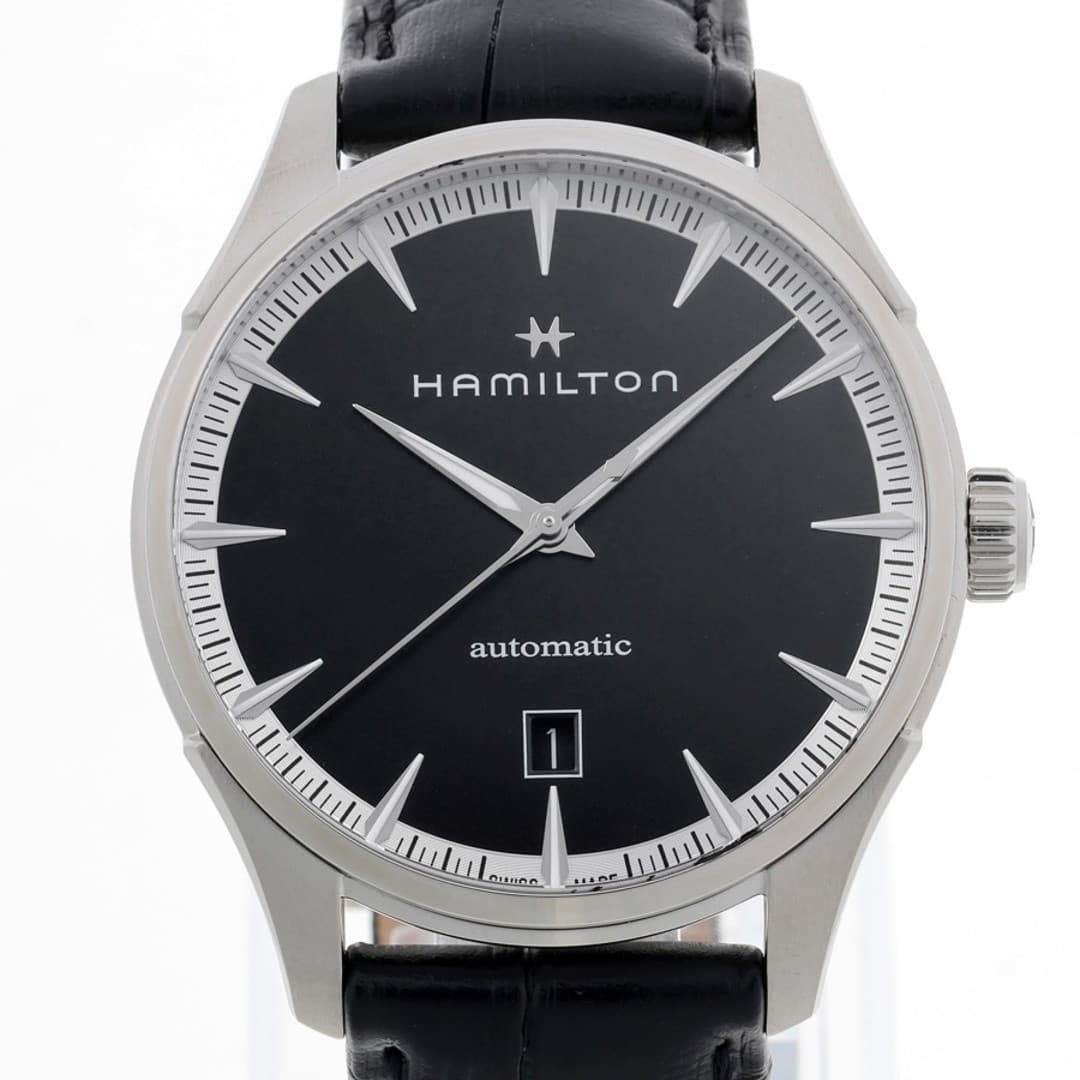 Hamilton Jazzmaster Auto H32475730 h327450 Black Automatic Used TOMI-0