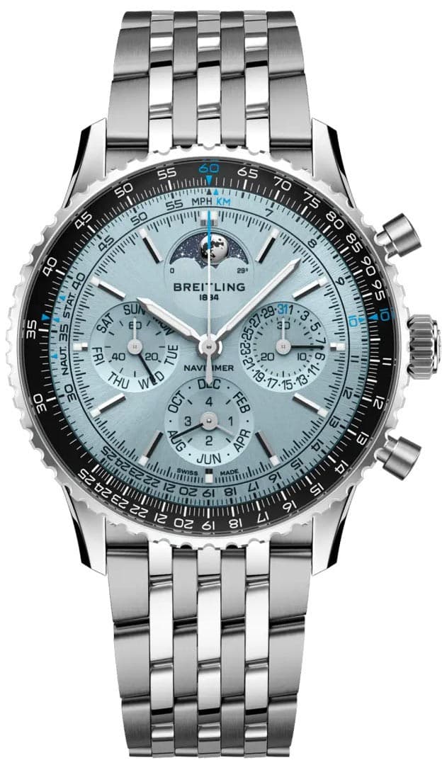 New Breitling Navitimer Chronograph 43MM Perpetual Calendar Watch PB1920251C1A1