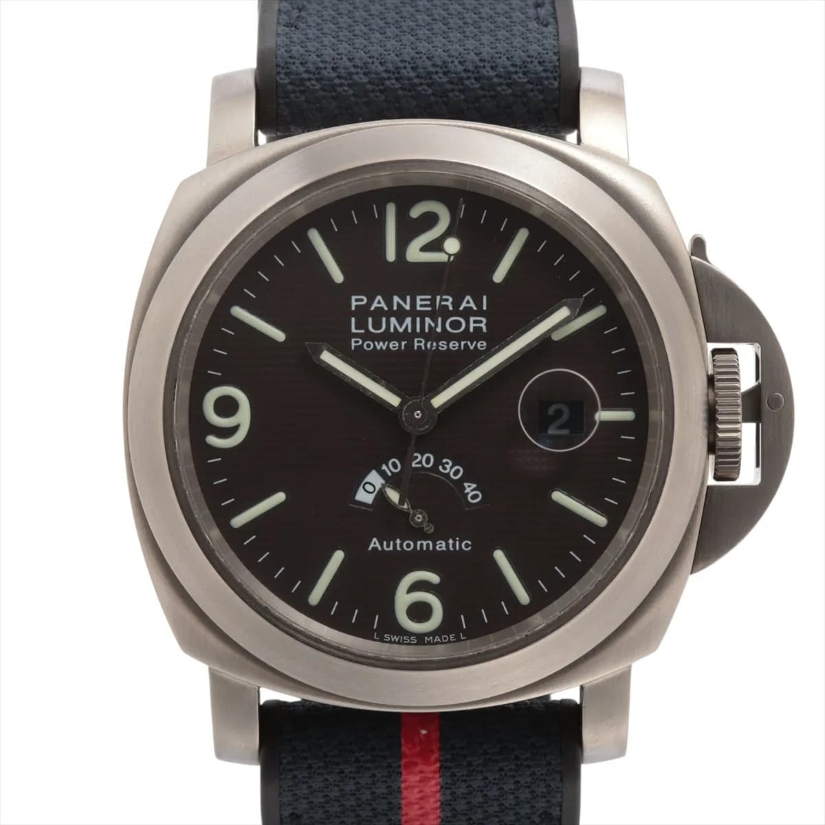 Panerai Luminor Power reserve PAM00057 TI TI x rubber AT Brown-Face