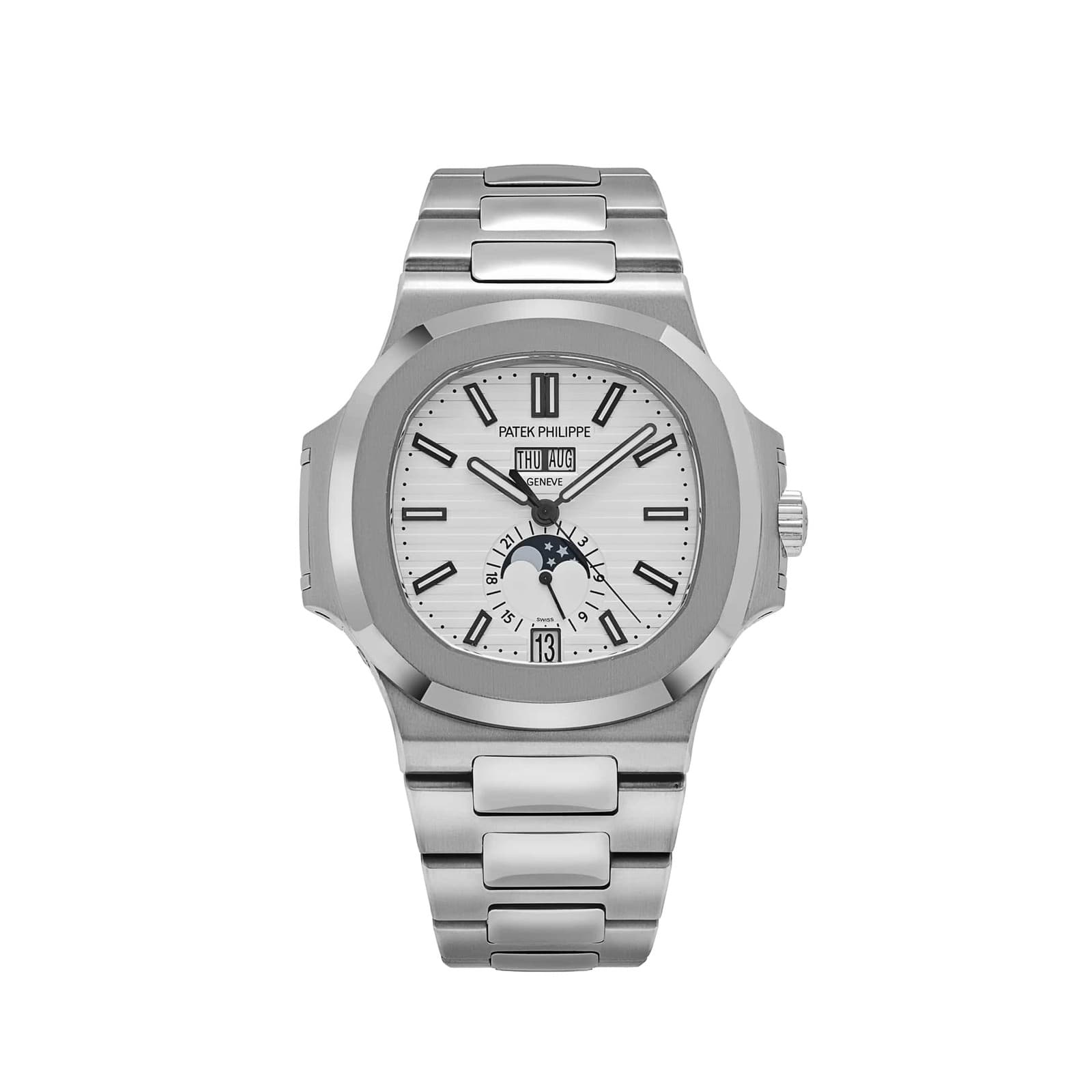 Patek Philippe Nautilus 5726/1A-010 Annual Calendar Moon Phases Stainless Steel