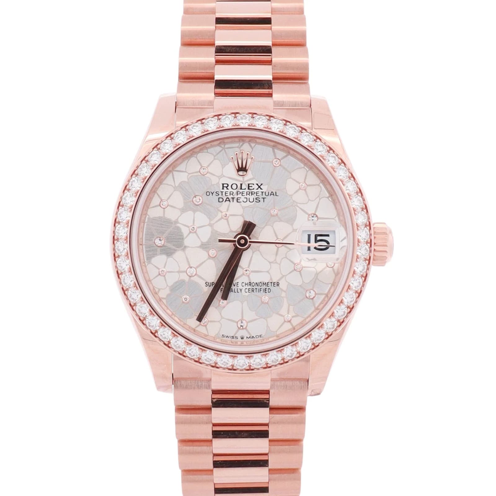 Rolex Datejust 31mm Silver Dial Watch Ref# 278285RBR
