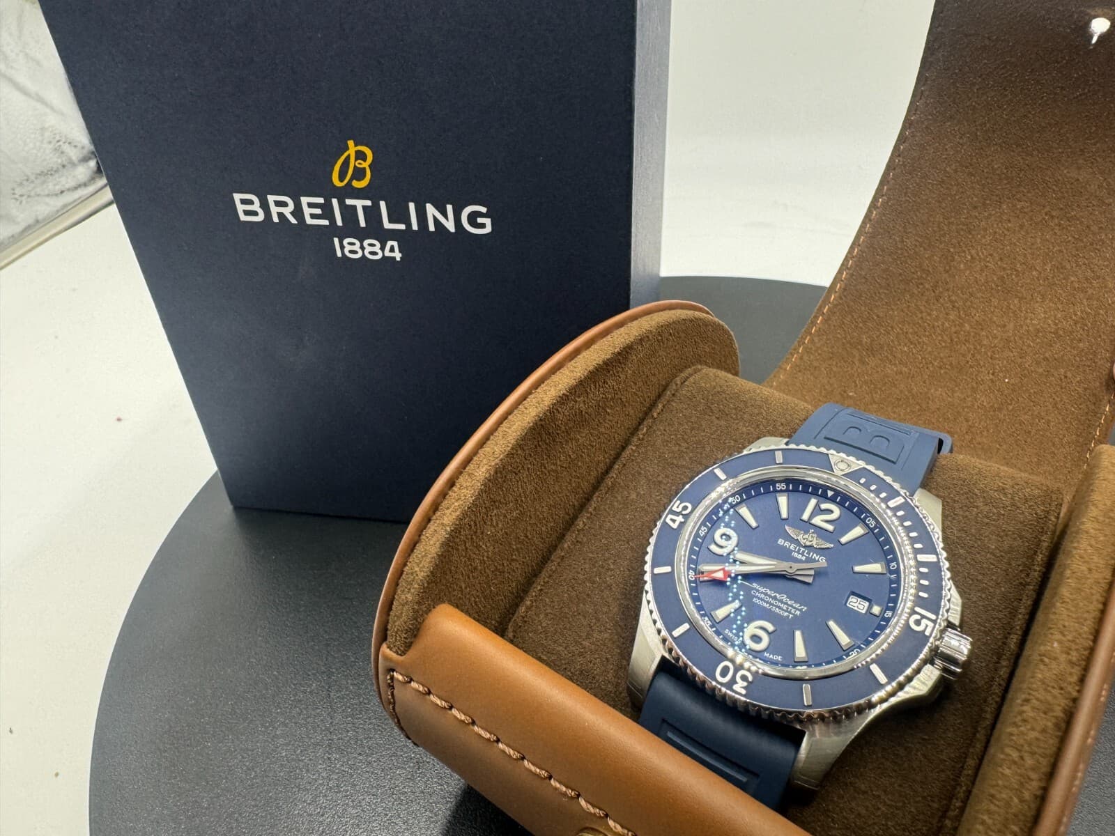 Breitling Superocean 44 Automatic Blue Dial Men's Watch A17367D81C1S2 OPEN BOX