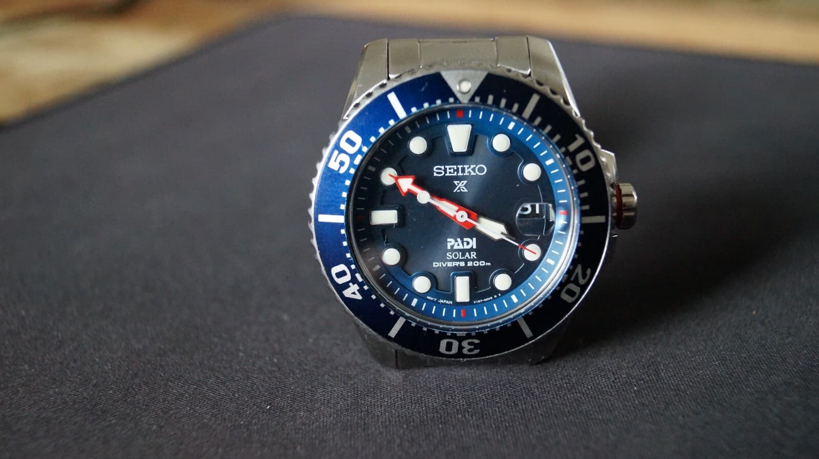 Seiko Solar PADI Date V157 SNE435 Prospex Special Edition Diver  43mm blue uk #1