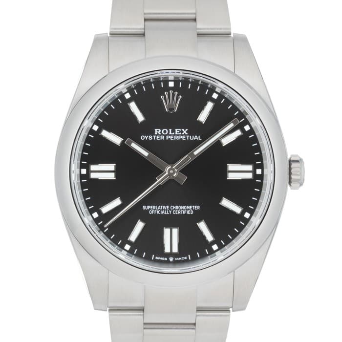 ROLEX Oyster Perpetual  41 124300 Black Warranty 2023 Box/Paper