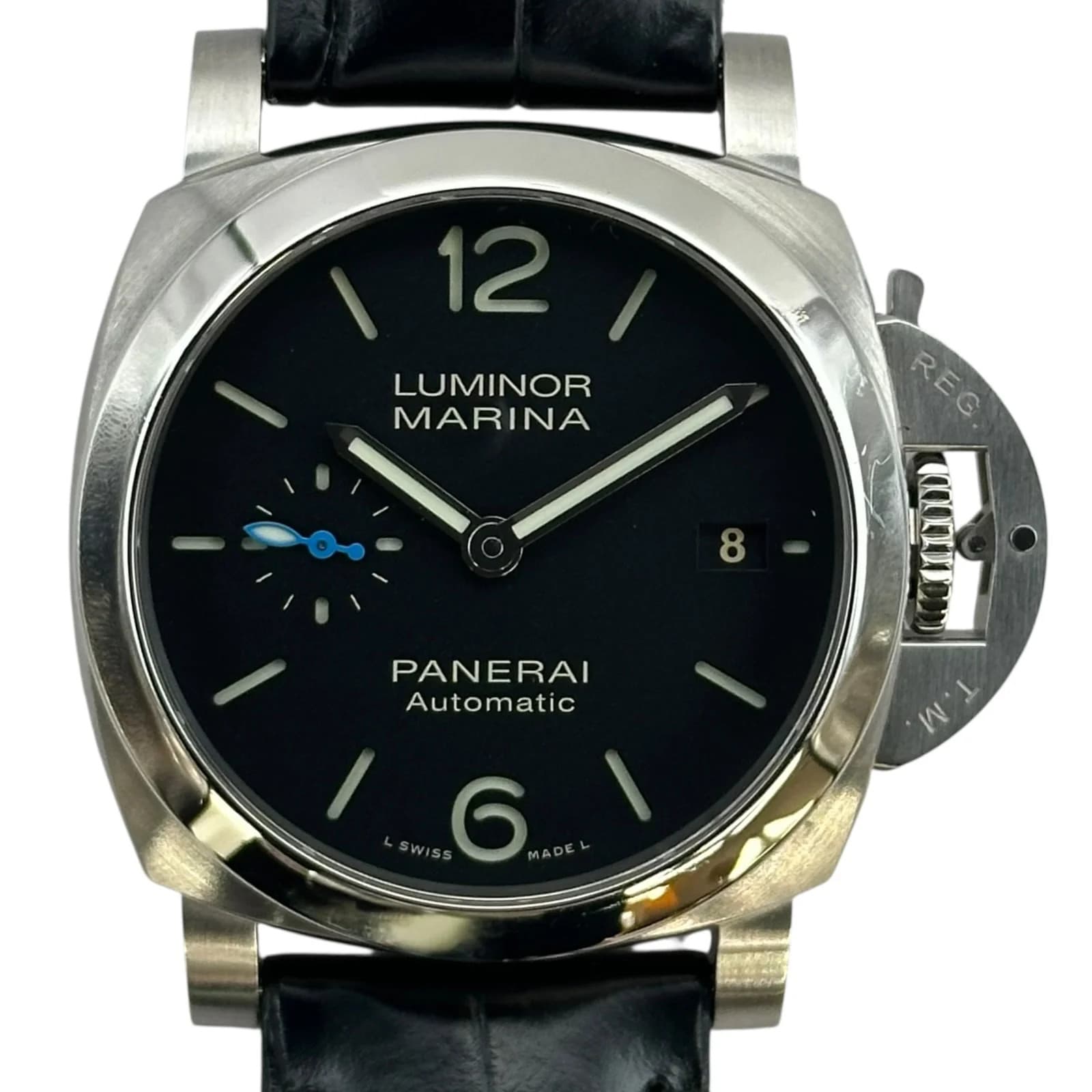 Panerai Luminor Marina Qualanta Pam01372 Black Stainless Steel Automatic Used