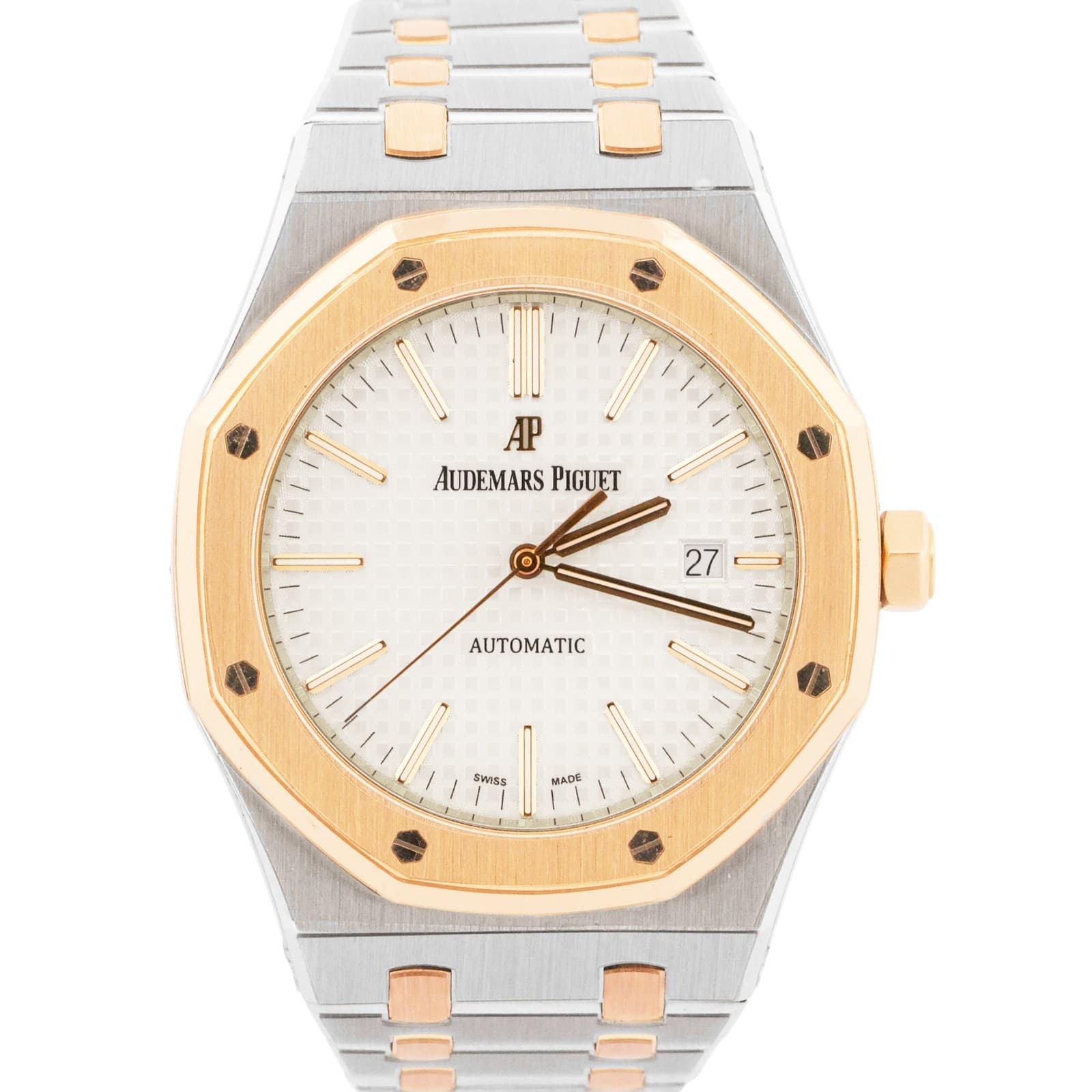 Audemars Piguet Royal Oak WHITE Steel 18K Gold 41mm 15400SR.OO.1220SR.01