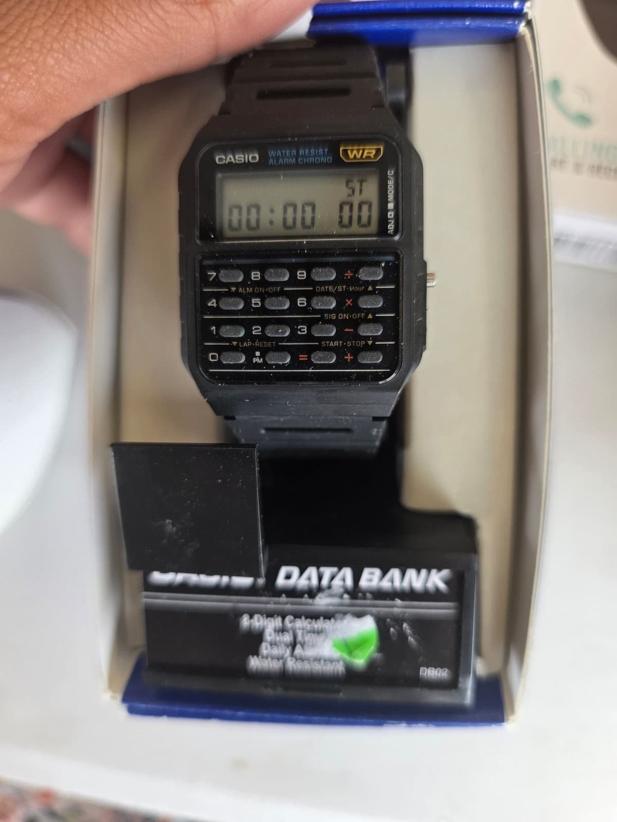 Casio CA-53W-1 data bank calculator watch
