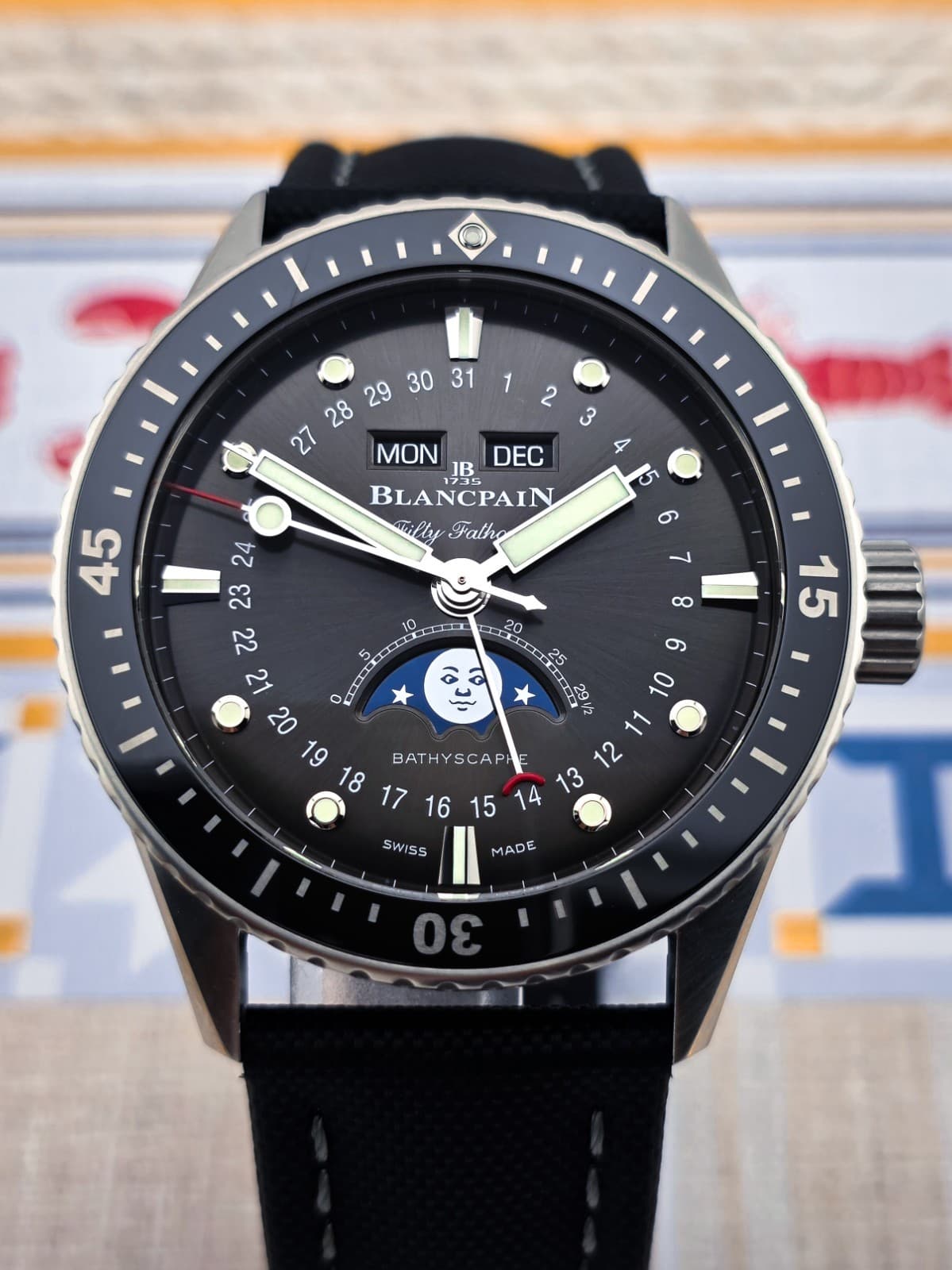 Blancpain Fifty Fathoms Bathyscaphe Quantiem Complet 5054-1110-B52A B&P 2023