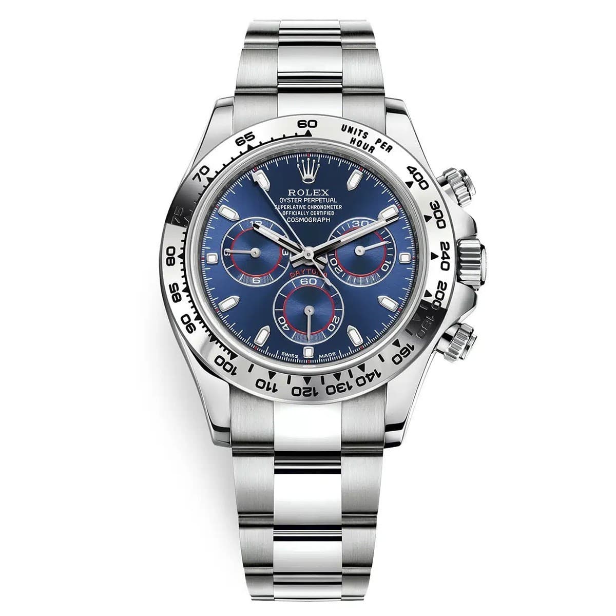 Rolex Cosmograph Daytona 116509 Blue Dial 18K White Gold 40mm Stickers 2023