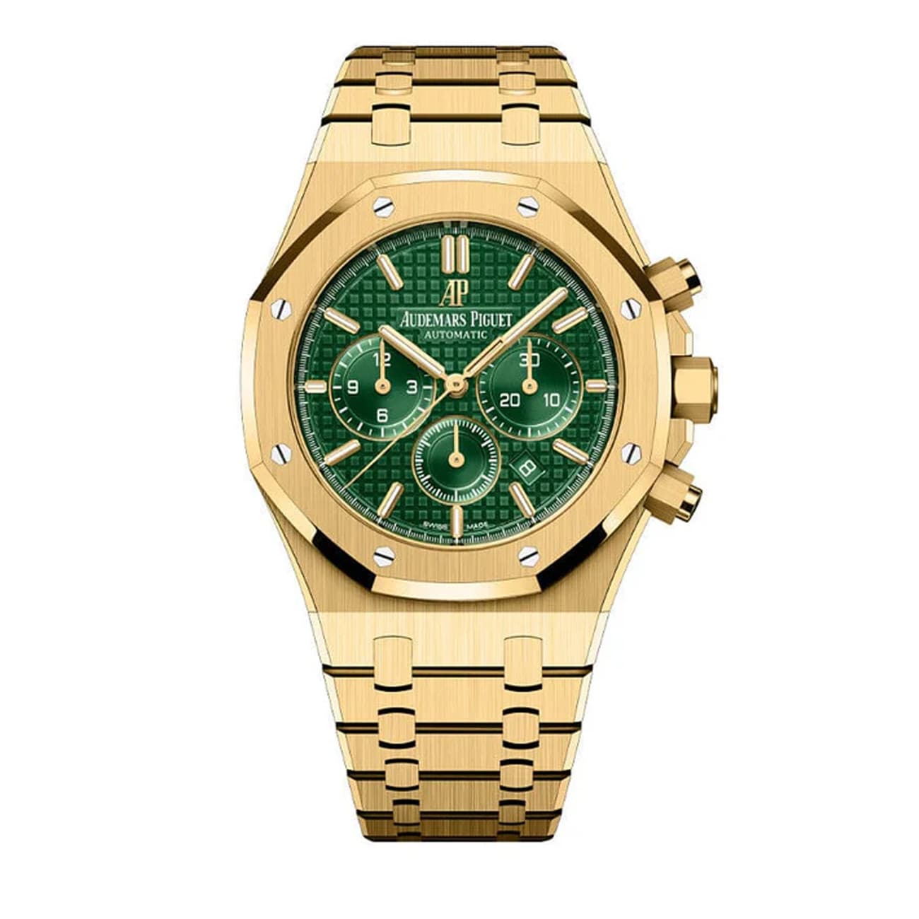 Audemars Piguet Royal Oak 41mm Chronograph 26331BA.OO.1220BA.02 Green Dial Ye...