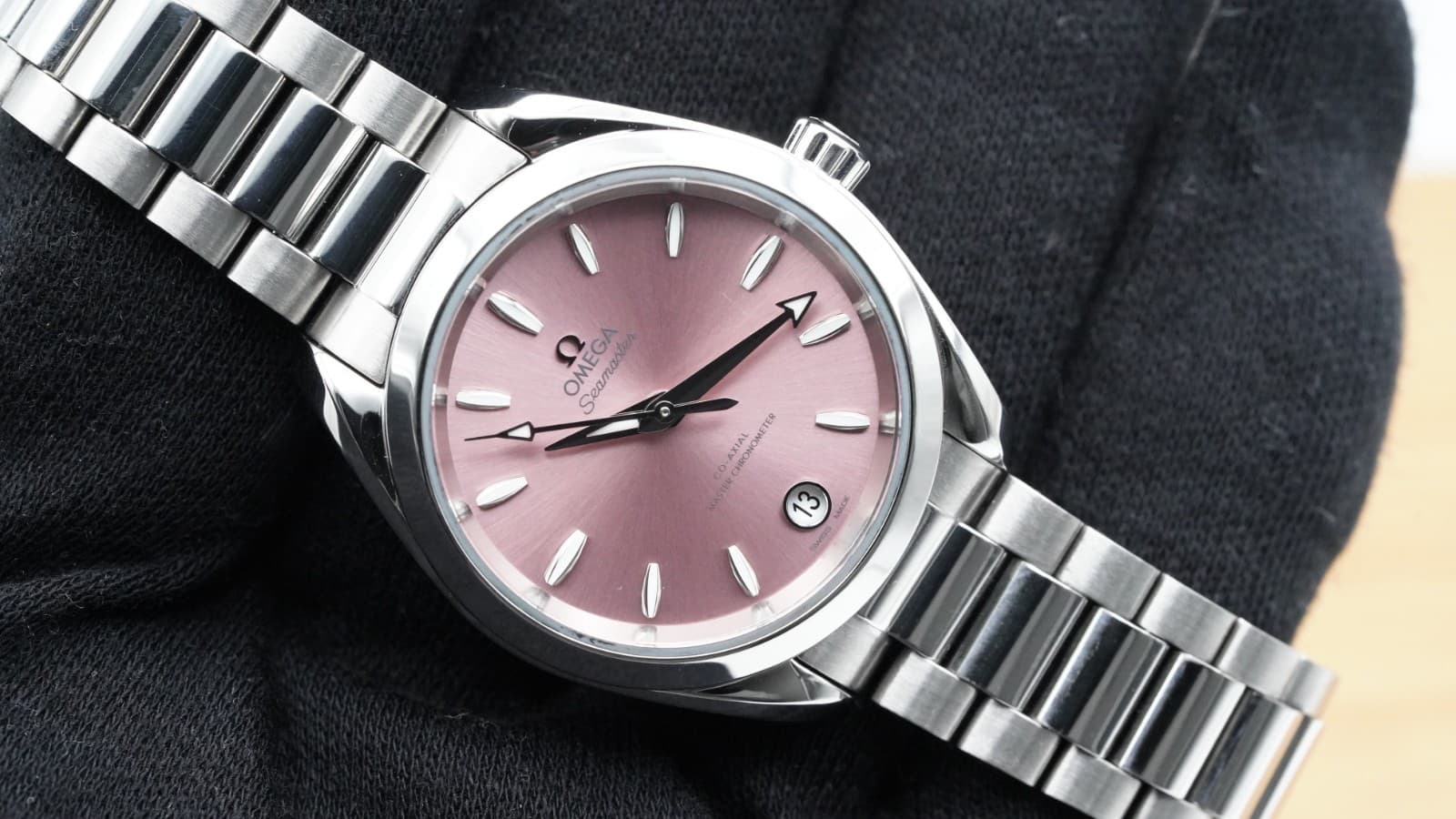 Ladies Omega Seamaster Aqua Terra Shades Pink  *BOX+PAPERS!* 220.10.34.20.10.003