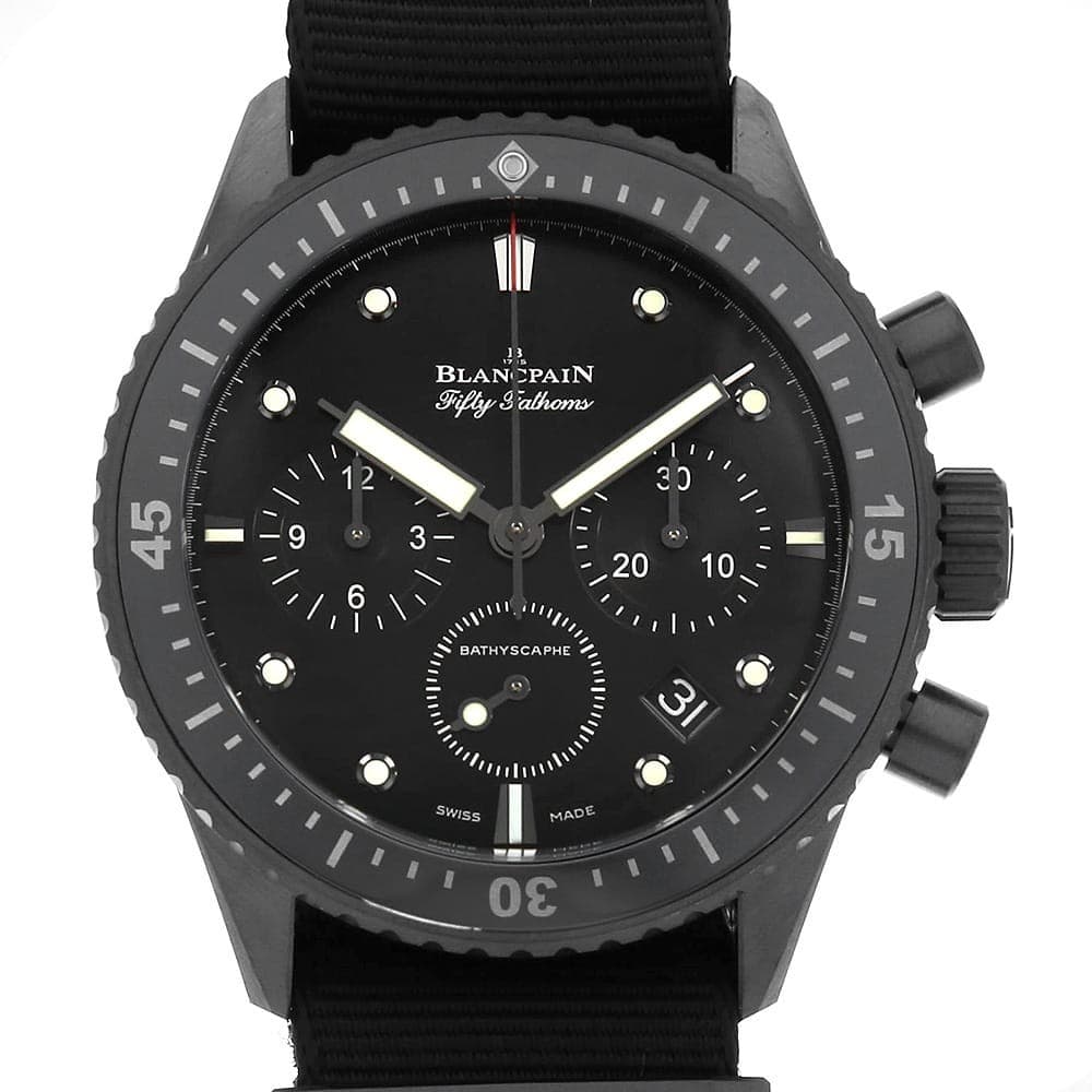 BLANCPAIN Fifty Fathoms Bathyscaphe Flyback Chronograph 5200-0130-NABA secon...