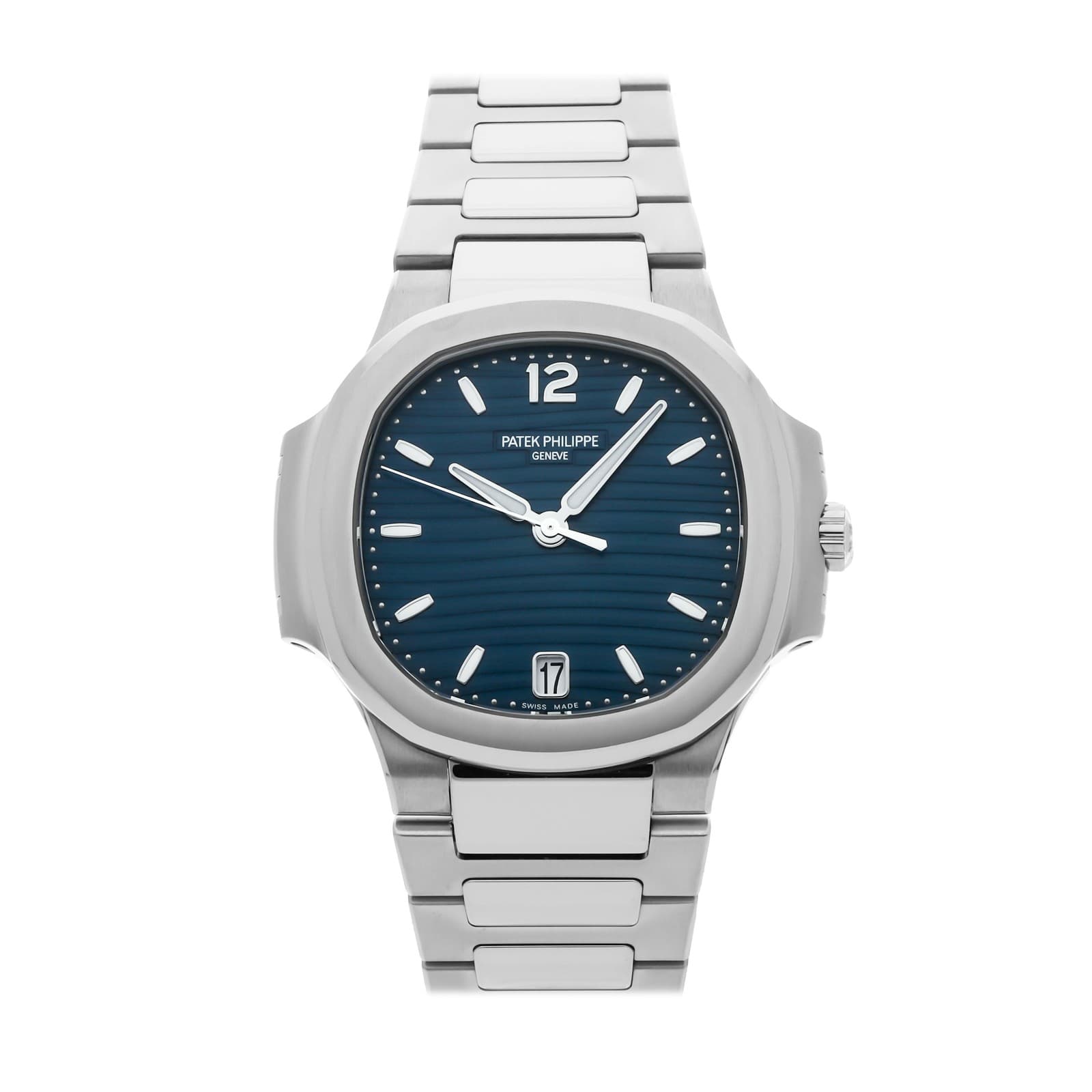 Patek Philippe Nautilus Steel Auto 35mm Blue Dial Bracelet Watch 7118/1A-001
