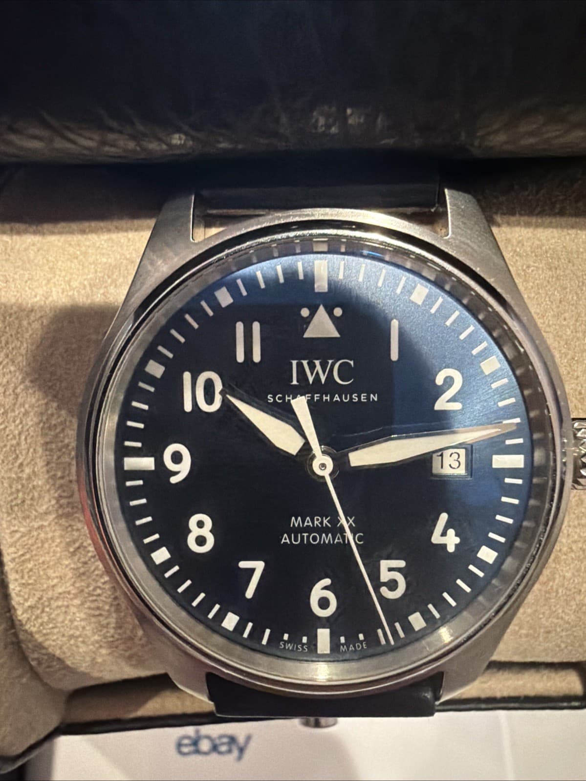 IWC Pilot's MARK XX 40 mm Blue Men's Watch - IW3282-03 Card Dated Dec 2024 B&P