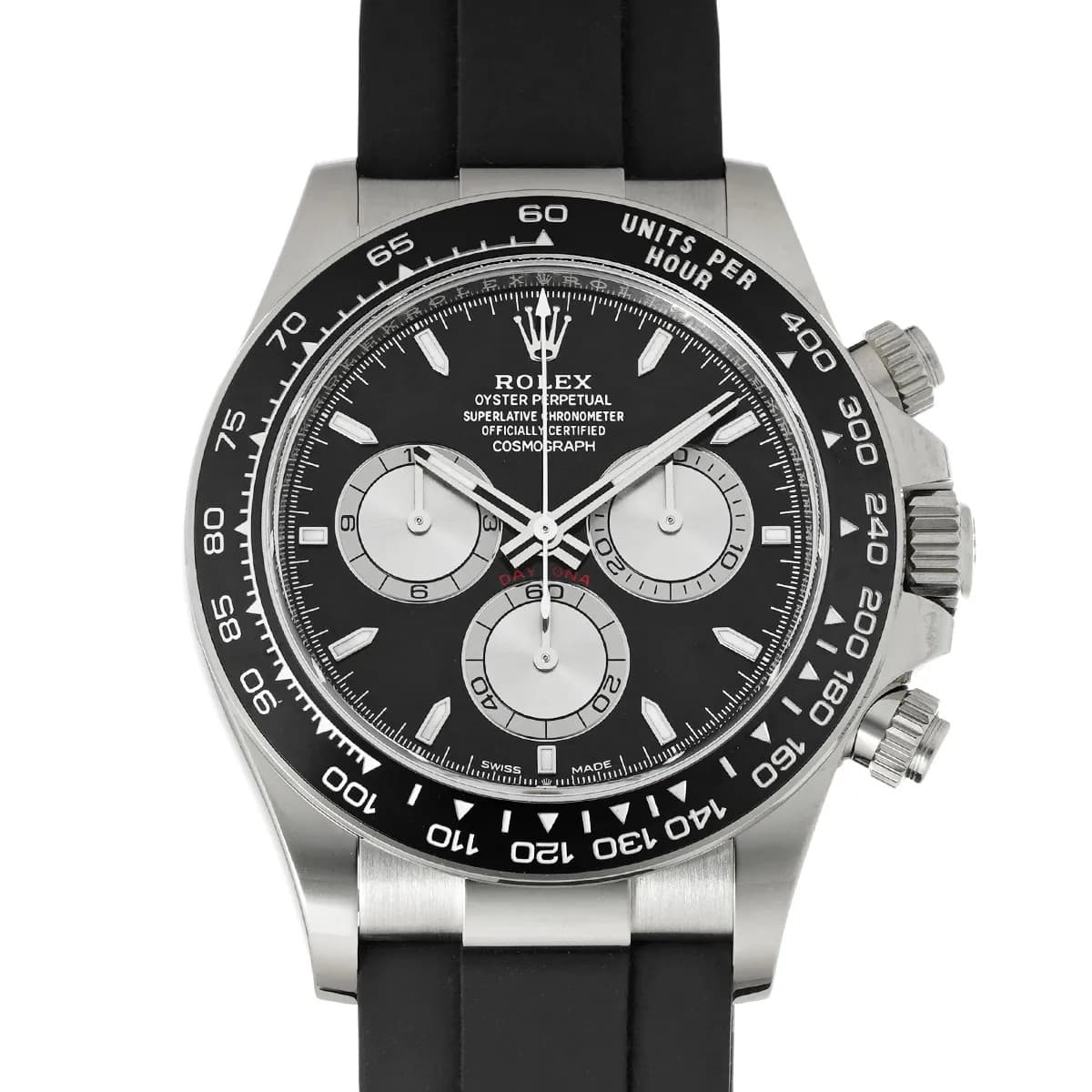 Rolex Cosmograph Daytona 126519LN 40mm White Gold Black Wristwatch #WW10300