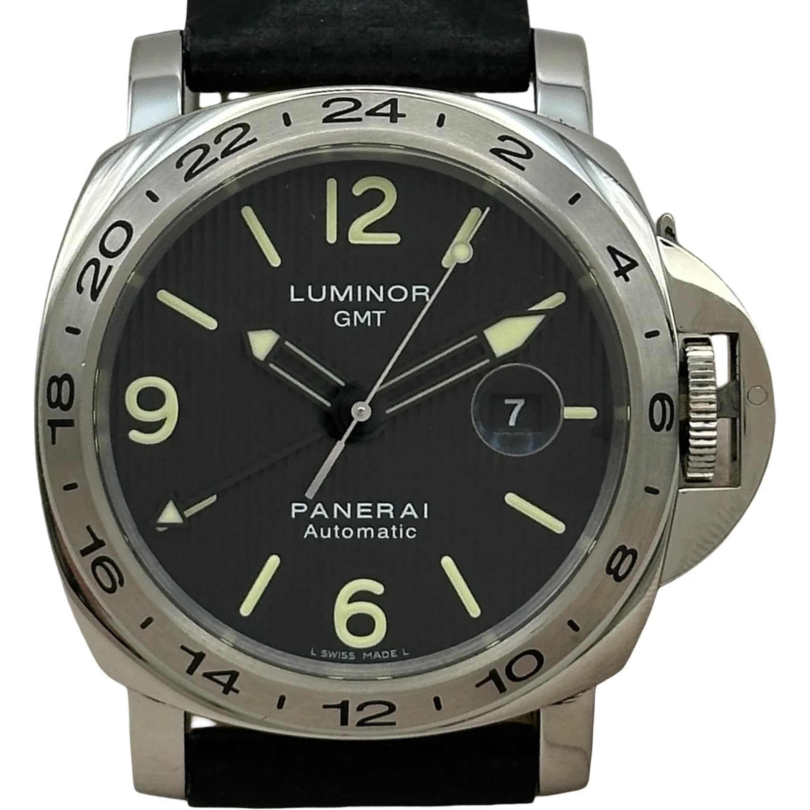 Panerai Luminor GMT Frinke Limited to 1000 World Pam00029 Black Stainless Used