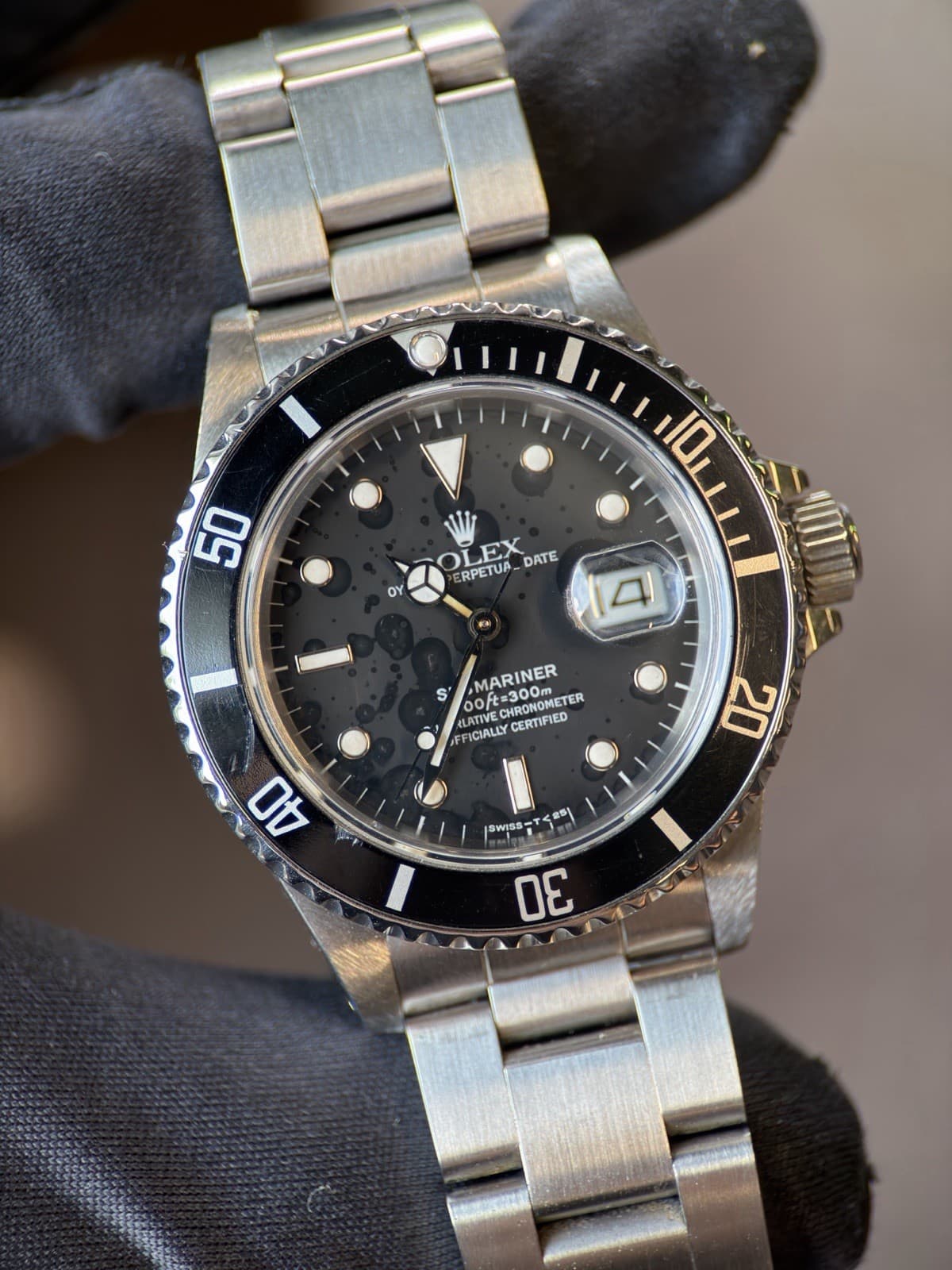 Rolex Submariner “Triple 0” Ref. 168000 With All OG Parts - Dial Is Spotted