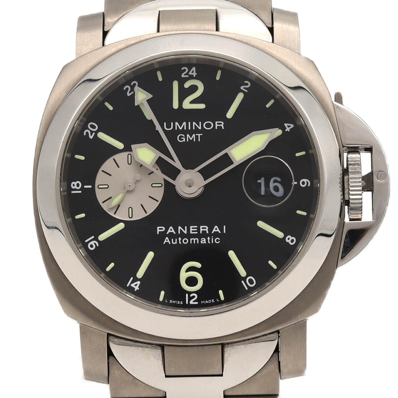 Authentic [Unserviced - Value Price] Panerai Luminor GMT PAM00161 SSxTI Mech...