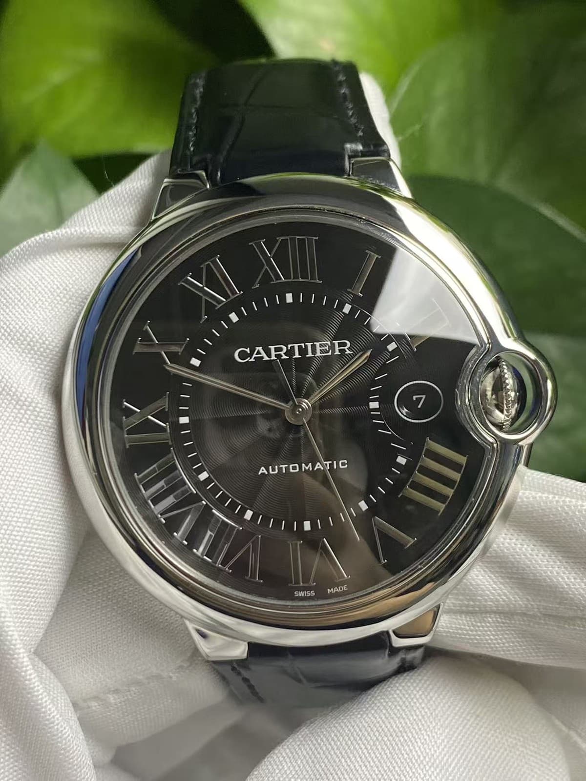 Cartier Ballon Bleu WSBB0003 42mm Mens Black Dial Automatic