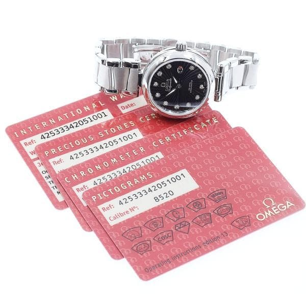 OMEGA DE VILLE LADYMATIC 425.33.34.20.51.001 34mm SS Black #C18037