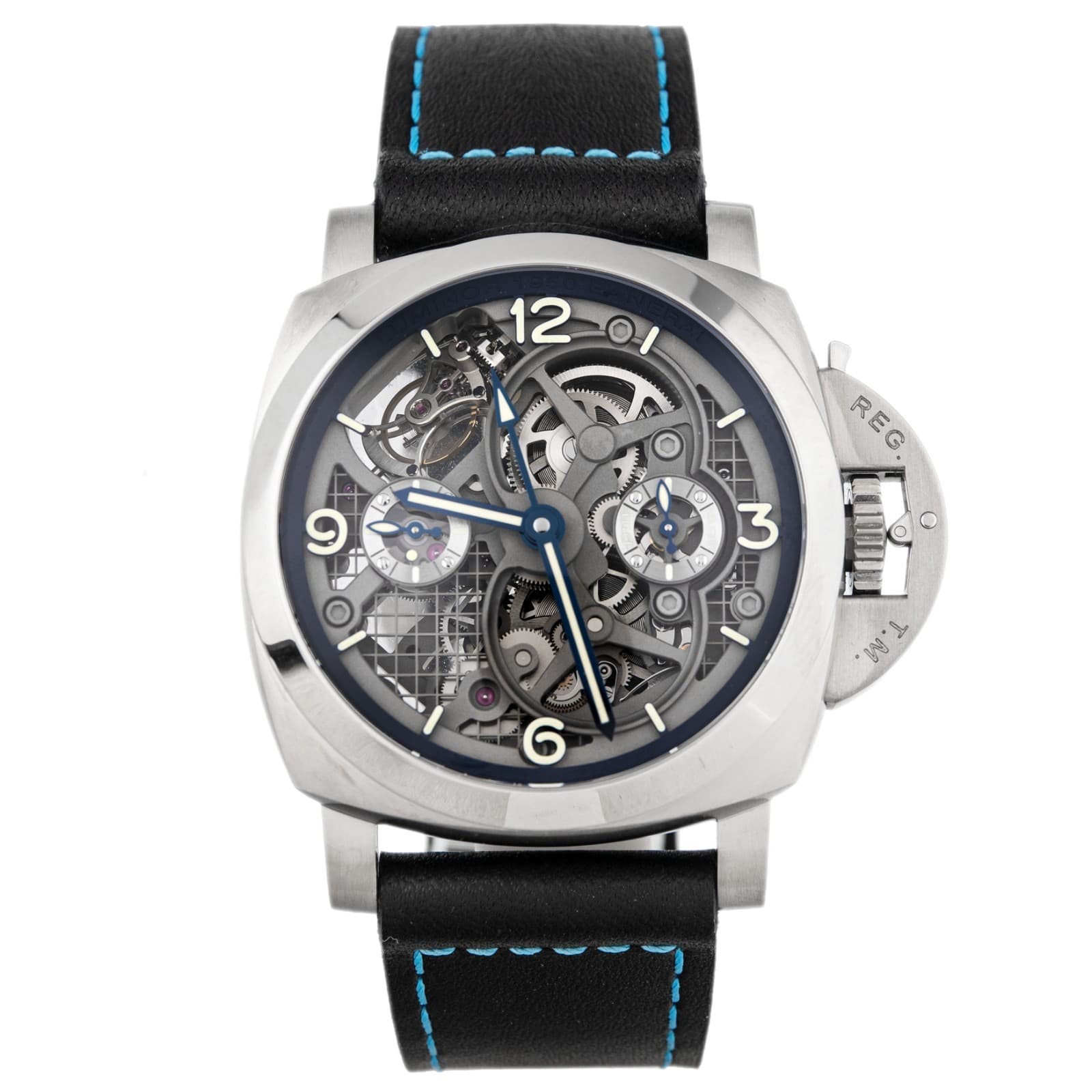 Panerai Luminor Tourbillon GMT Titanium Skeleton Dial 47mm PAM00767 Full Set