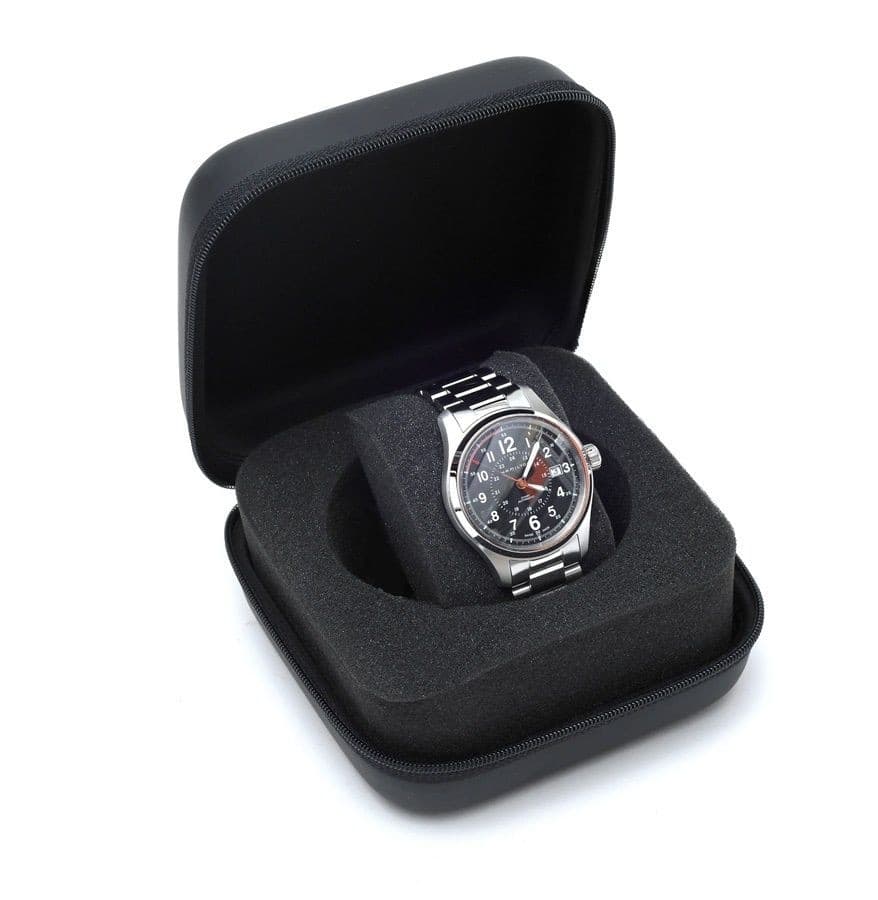 Hamilton Khaki Field Auto H70595133 Black Automatic Watch 40mm Case Swiss Box