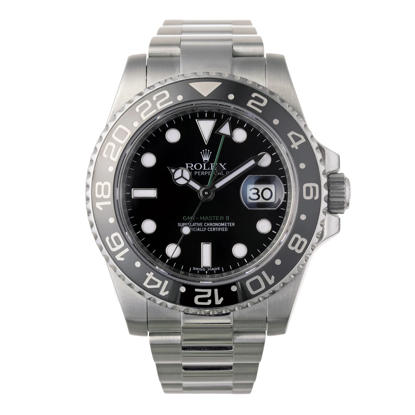 Rolex GMT-Master II 40mm Oystersteel Watch (116710LN)