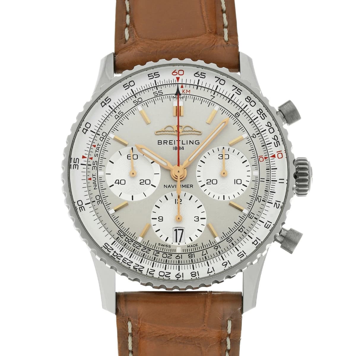 BREITLING Navitimer B01 Chronograph 41 AB0139211G1P1 Men's Used Watch #71022