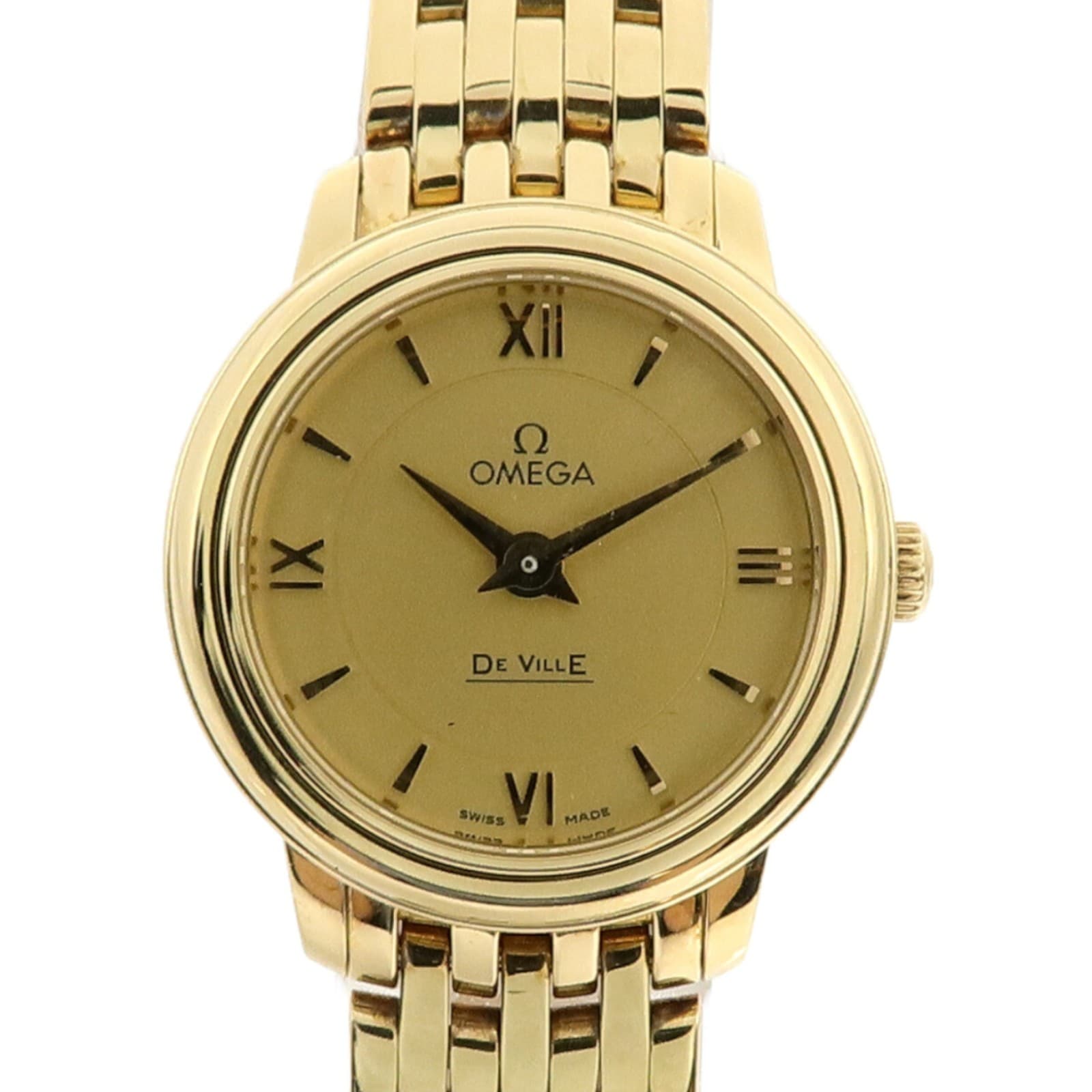 OMEGA De ville Prestige Automatic Watch 424.50.24.60.08.001 18K Yellow Gold Gold