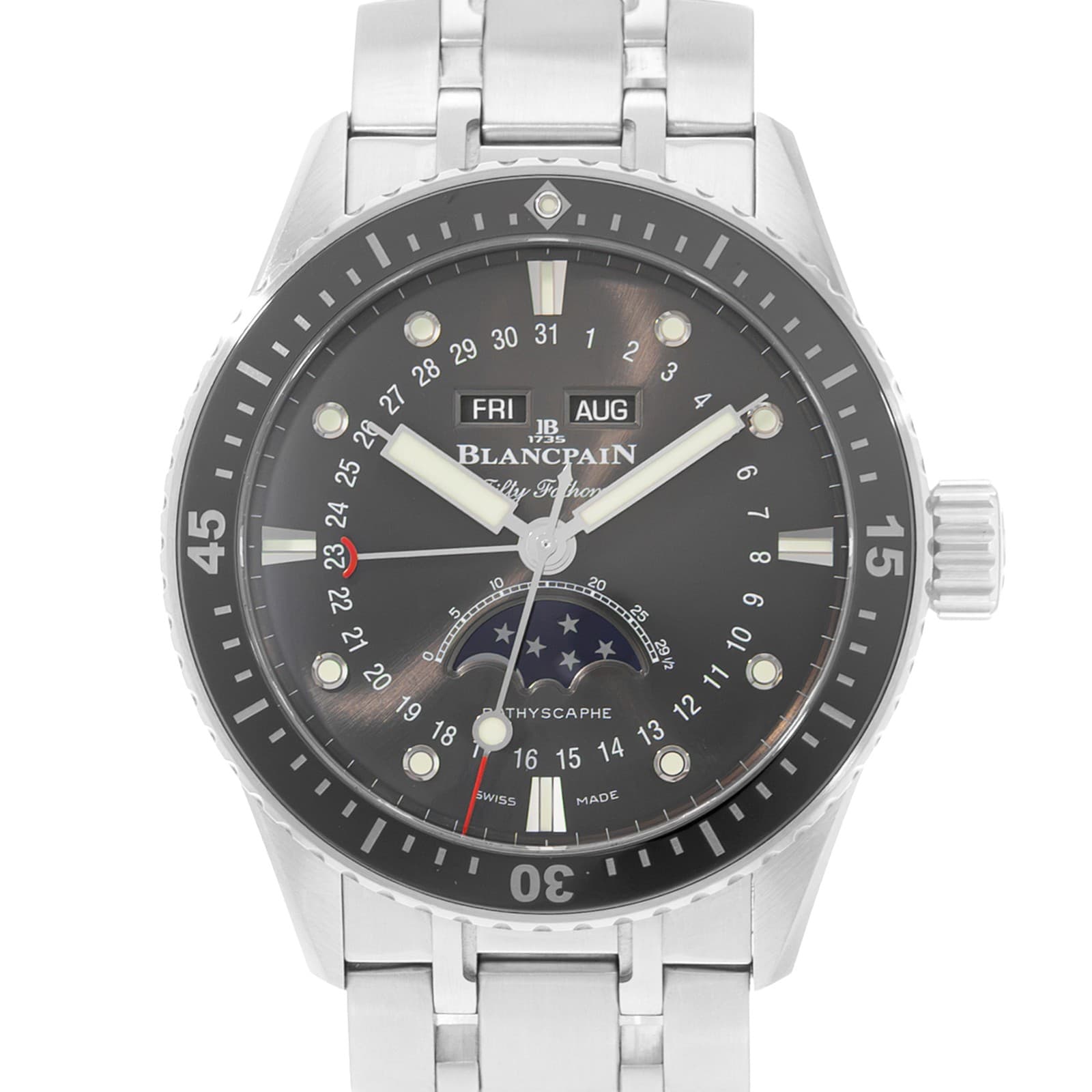 Blancpain Fifty Fathoms Bathyscaphe 5054-1110-70B 43mm Mens Watch Card 2021