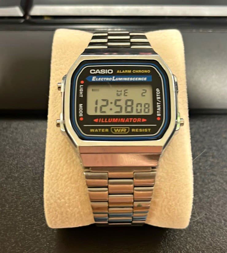 2 Casios F-91W Digital Quartz Watch Alarm Chronograph Day/Date Water Resistant
