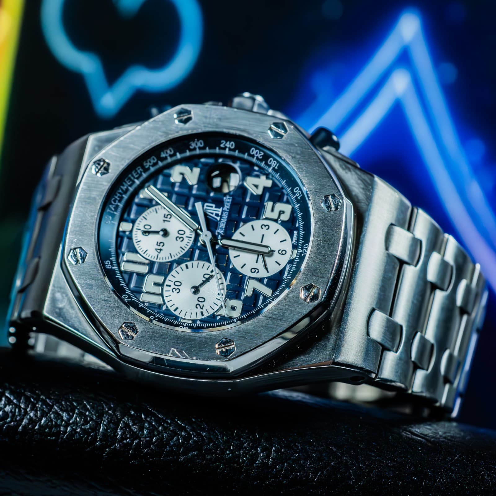 Audemars Piguet Royal Oak Offshore Chronograph Beast Blue Dial 25721ST.OO.1000ST