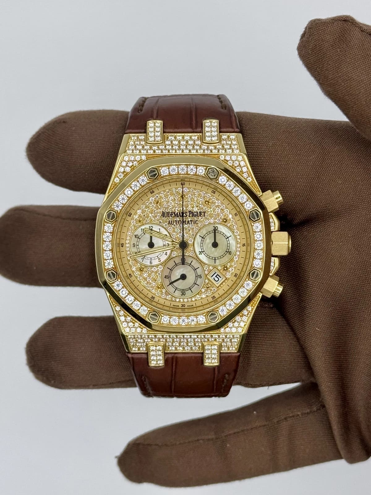 Audemars Piguet Royal Oak Chrono 26068BA Yellow Gold Diamond 39mm