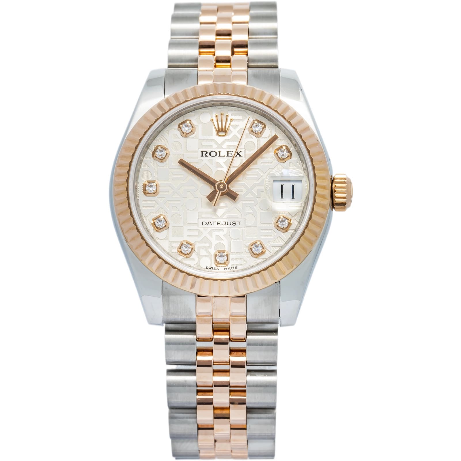 Rolex Datejust 178271 2014 Card Jubilee Stainless Steel Silver Diamond 31mm