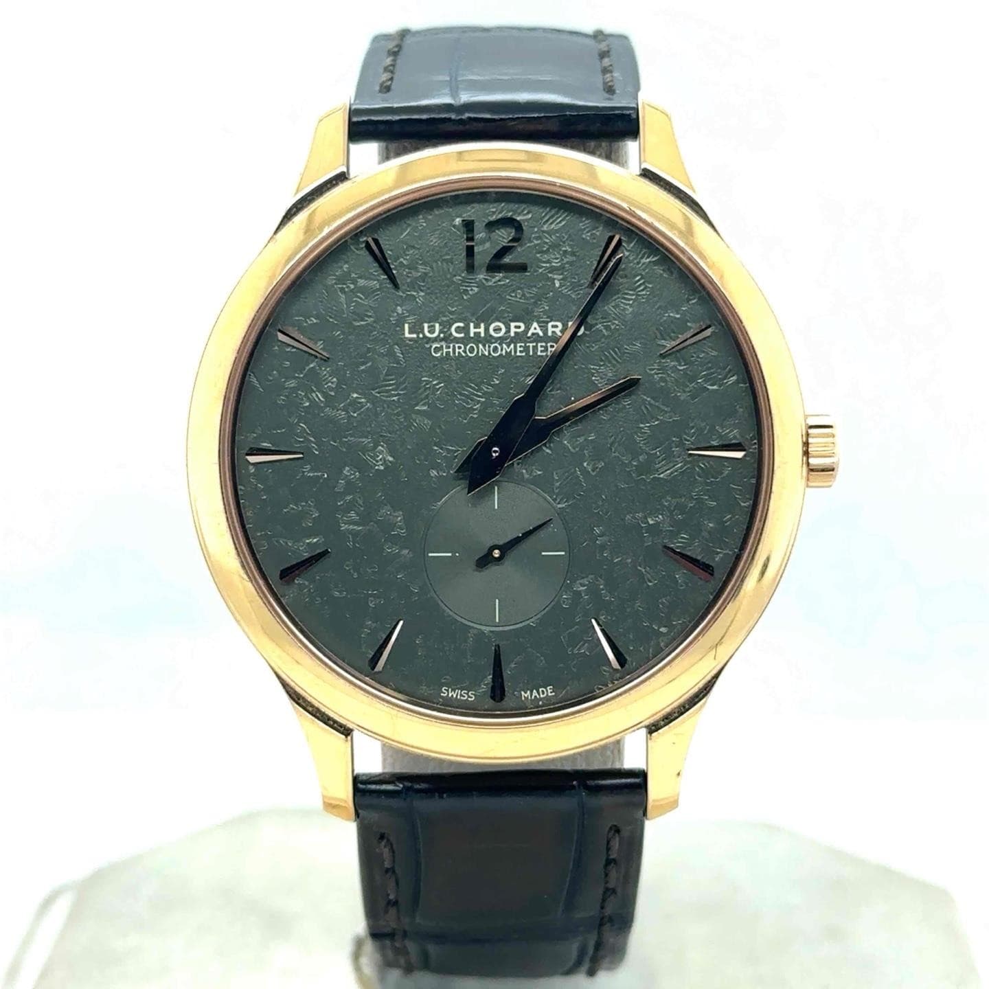 Chopard L.U.C. XPS 40mm Automatic 18k Rose Gold Green Dial Men's 161948-5002