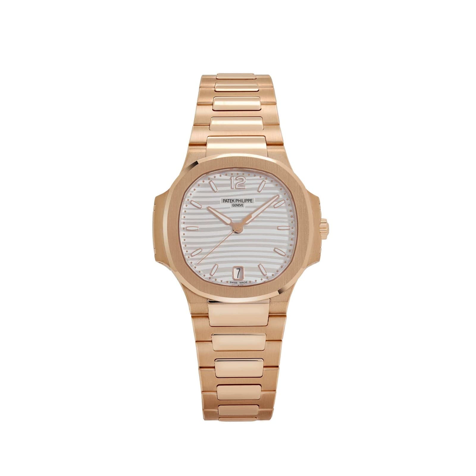 Patek Philippe Nautilus 7118/1R-001 'Ladies' Automatic Rose Gold Silvery